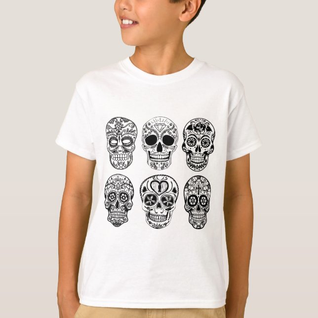 Diameter de los Muertos Döskallar (day of the T-shirt (Framsida)