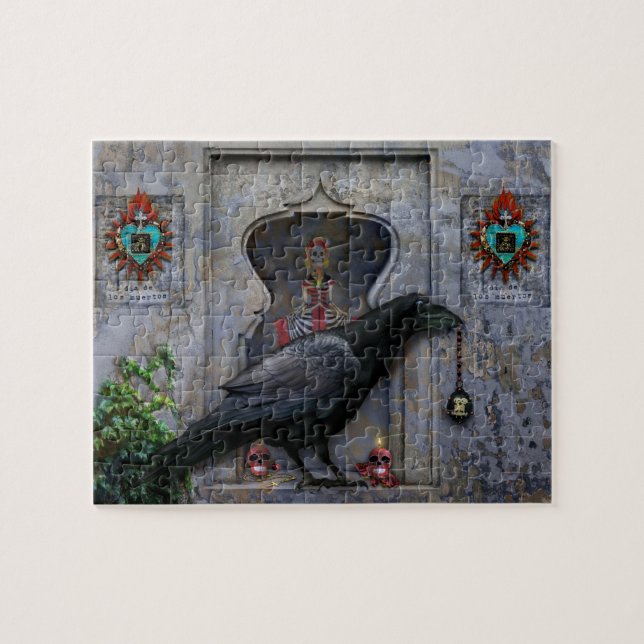 Diameter De Los Muertos Förbrylla Pussel (Horisontell)