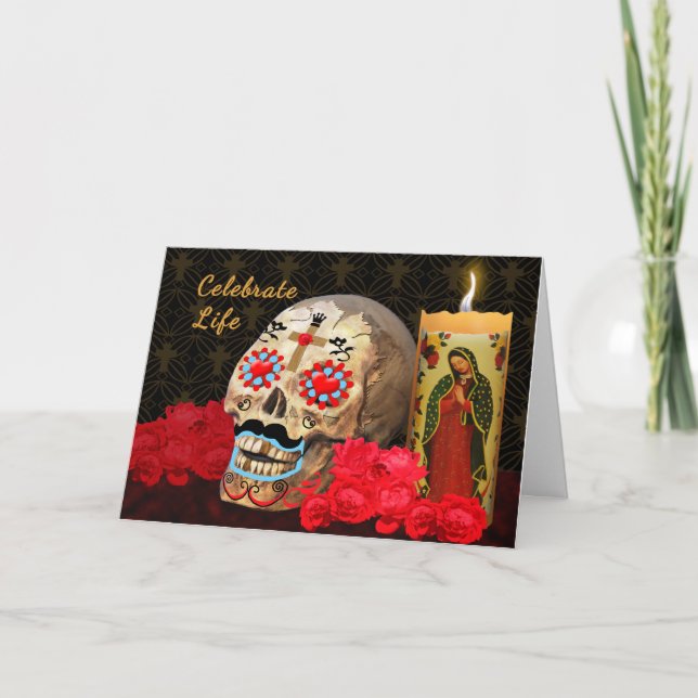 Diameter de los Muertos hälsningkort Kort (Framsida)