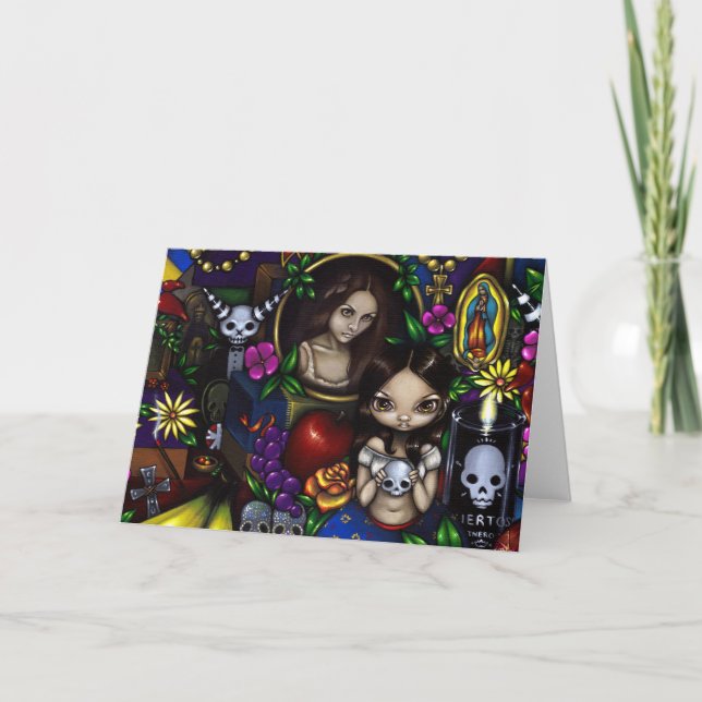 "Diameter de los Muertos" hälsningkort Kort (Framsida)