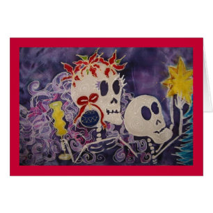 Diameter de los Muertos Jul julstjärna Hälsningskort