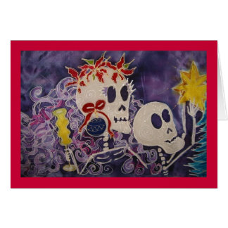 Diameter de los Muertos Jul julstjärna Hälsningskort