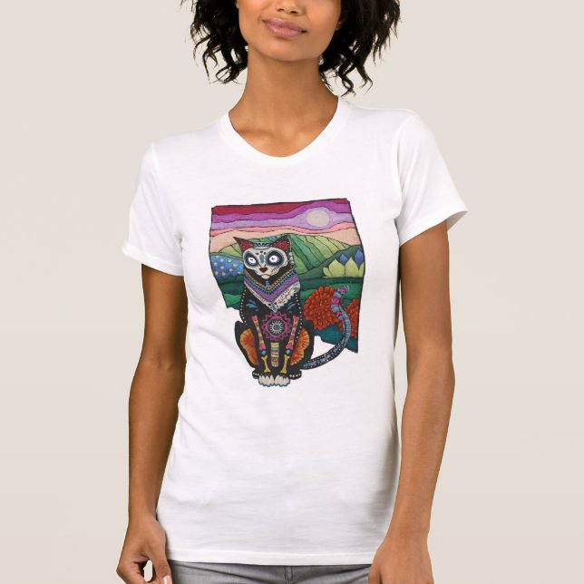 Diameter de los Muertos Katt skjorta Tee (Framsida)