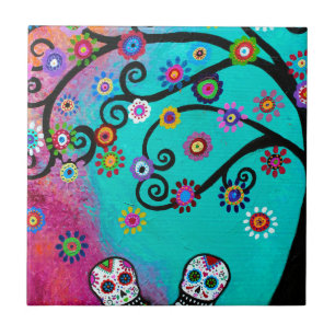 Diameter de los Muertos Koppla ihop Kakelplatta