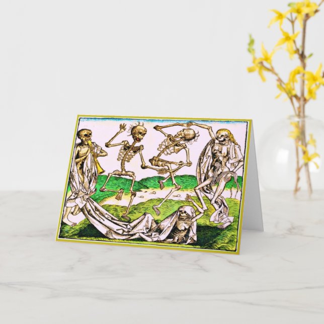 Diameter De Los Muertos Kortsom är makabert vid Kort (Gul blomma)