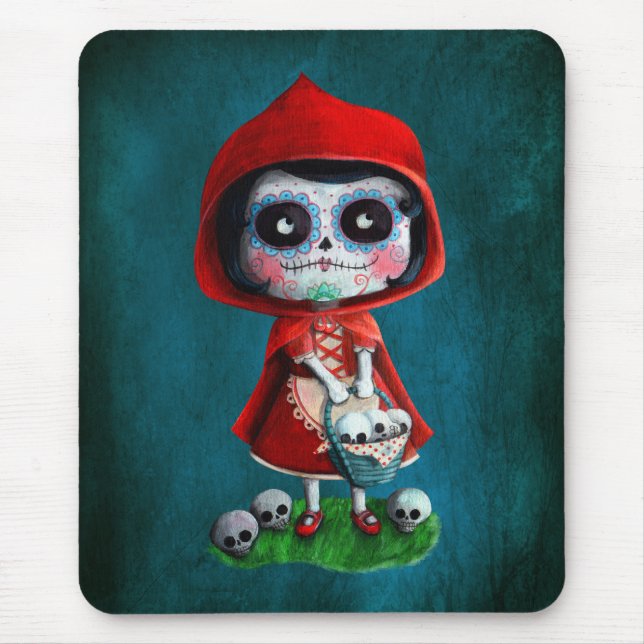 Diameter de los Muertos Lite röd ridninghuva Musmatta (Framsidan)
