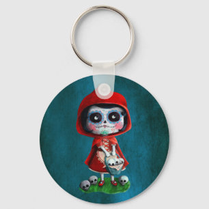 Diameter de los Muertos Lite röd ridninghuva Nyckelring