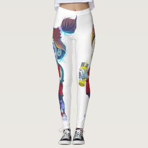 Diameter de Los Muertos liten flicka Leggings