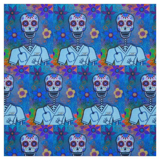 DIAMETER DE LOS MUERTOS MANLIG SJUKSKÖTERSKA TYG (Provkarta)