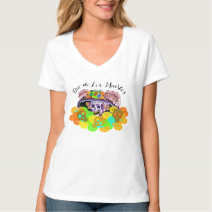 Diameter De Los Muertos Ringblomma Catrina T Shirt