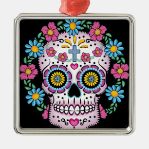 Diameter de los Muertos Skalle Julgransprydnad Metall