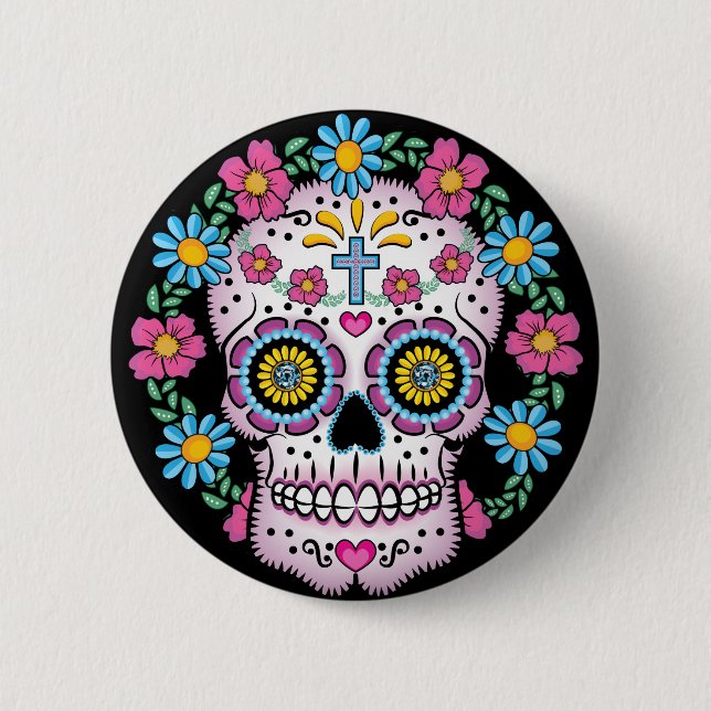 Diameter de los Muertos Skalle Knapp (Framsida)