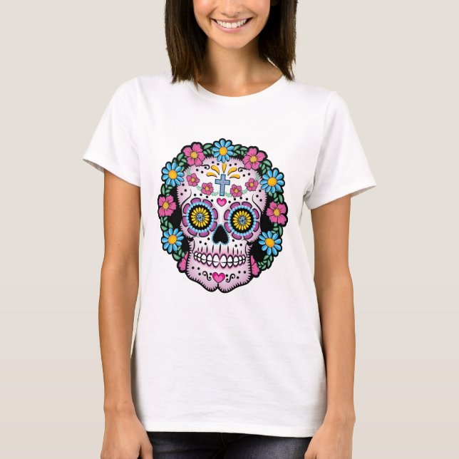 Diameter de los Muertos Skalle Tee Shirt (Framsida)