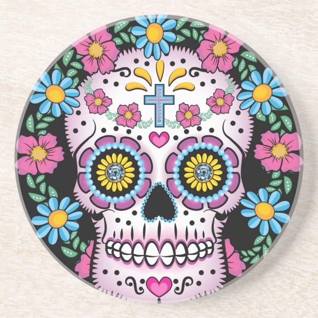Diameter de los Muertos Skalle Underlägg Sandsten (Framsidan)