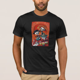 Diameter de Los Muertos Skelett MariachiTrio Tee Shirt