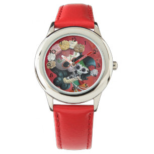 Diameter de Los Muertos Skelett mor och dotter Armbandsur