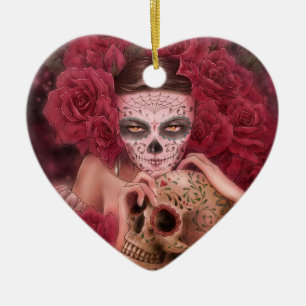 Diameter de los Muertos Smycka Julgransprydnad Keramik