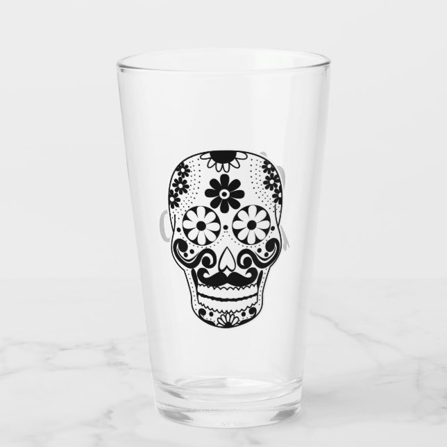 Diameter de los Muertos Sockra skalle Glaskopp (Baksida)
