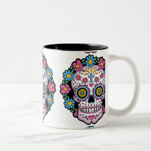 Diameter de los Muertos Sockra skalle Två-Tonad Mugg