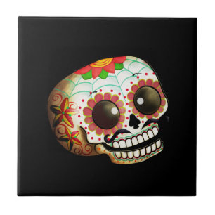 Diameter de Los Muertos Sockra skallekonst Kakelplatta
