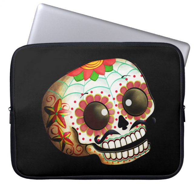 Diameter de Los Muertos Sockra skallekonst Laptop Fodral (Framsidan)