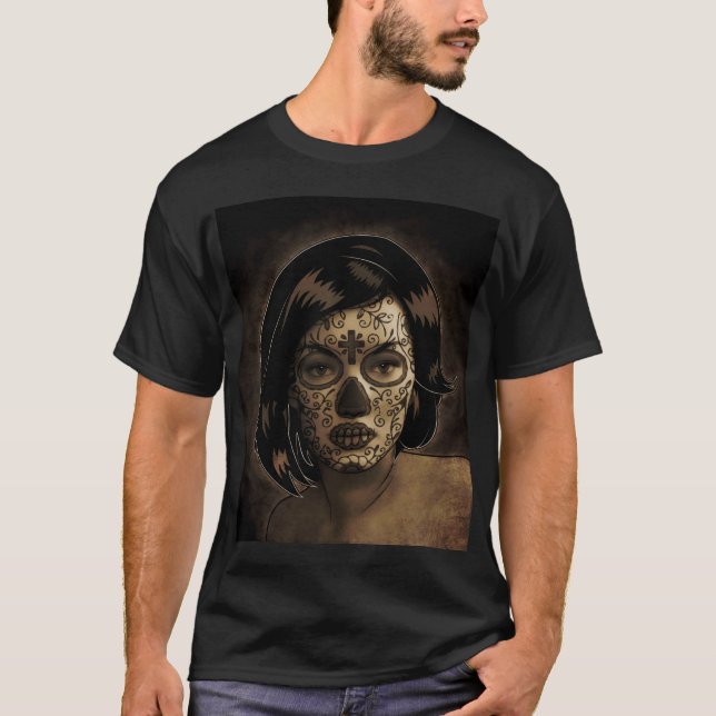 Diameter De Los Muertos Vända mot tatuering Tröja (Framsida)