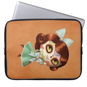 Diameter de Los Muertos Vintage docka Laptop Sleeve
