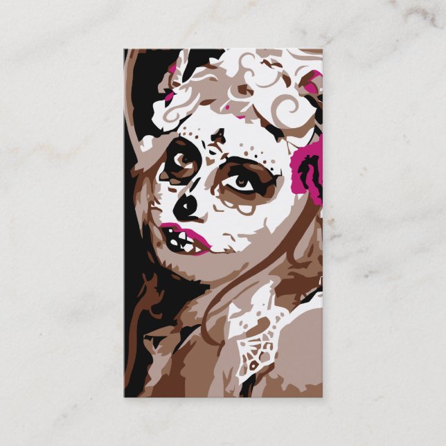 diameter de los muertos visitkort (Framsida)