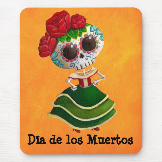 Diameter de Muertos Mexikan Fröcken död Musmatta (Framsidan)