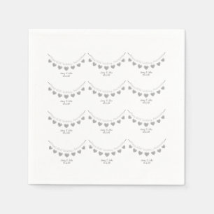 Diamond 60:e årsdagen Bröllop Pappersservett