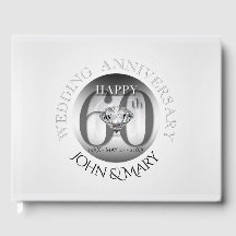 Diamond 60:e Bröllop-årsdagen Guest Bok