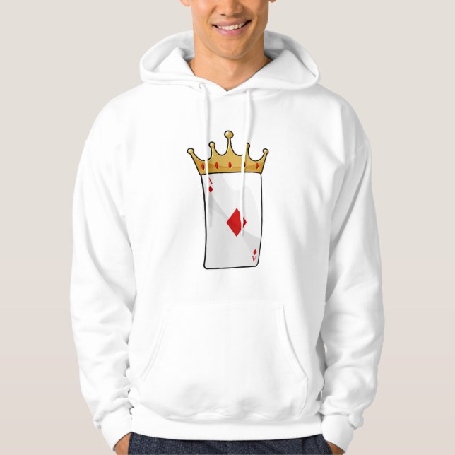 Diamond Ace med Kung Krona Hoodie (Framsida)