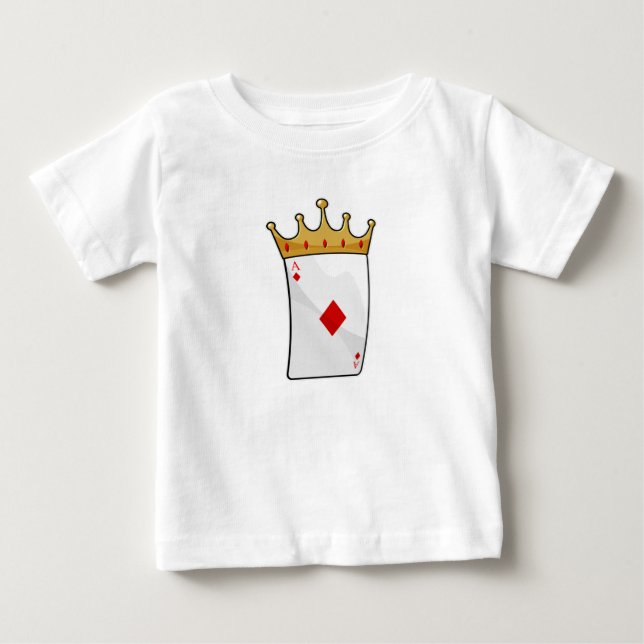 Diamond Ace med Kung Krona T Shirt (Framsida)