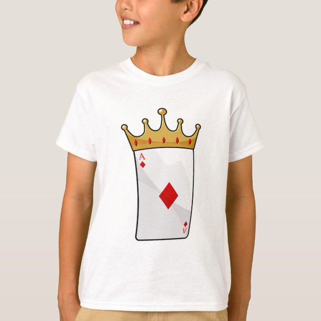 Diamond Ace med Kung Krona T Shirt (Framsida)