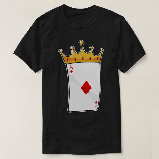 Diamond Ace med Kung Krona T Shirt (Design framsida)