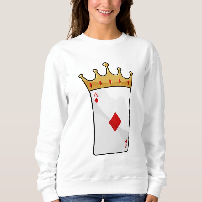 Diamond Ace med Kung Krona T Shirt (Framsida)