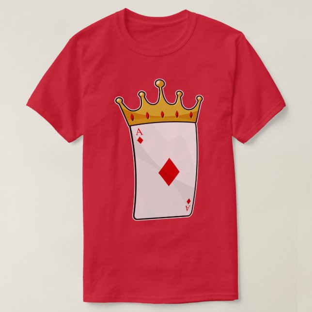 Diamond Ace med Kung Krona T Shirt (Design framsida)