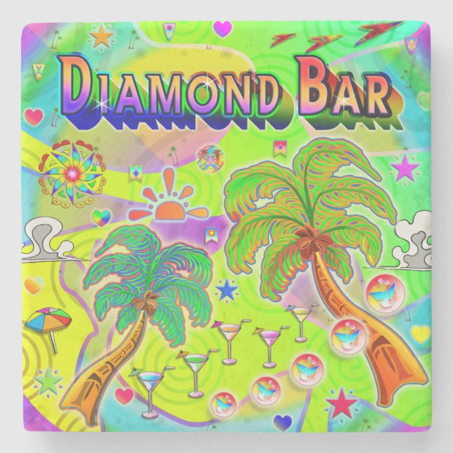 Diamond Bar Mind Focus Coaster Stenunderlägg (Framsidan)