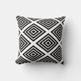 Diamond [black] - Japanese Traditional Pattern Kudde