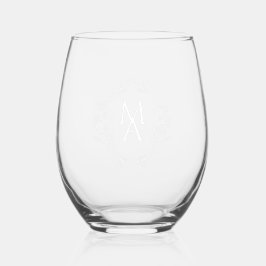 Diamond Blommigt Bröllop Monogram