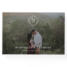 Diamond Blommigt Monogram och Photo Bröllop