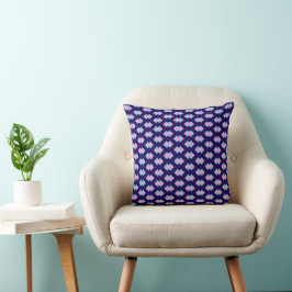 Diamond Blue Throw Pillow Kudde