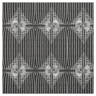 Diamond Bows Elegant Goth Mönster Fabric Tyg