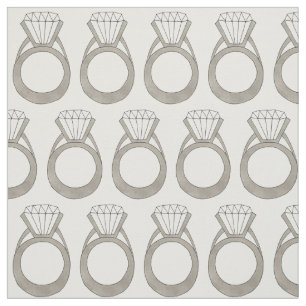 Diamond Bröllop Förlovning Ring Bride Bling Möhipp Tyg