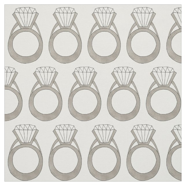 Diamond Bröllop Förlovning Ring Bride Bling Möhipp Tyg (Provkarta)