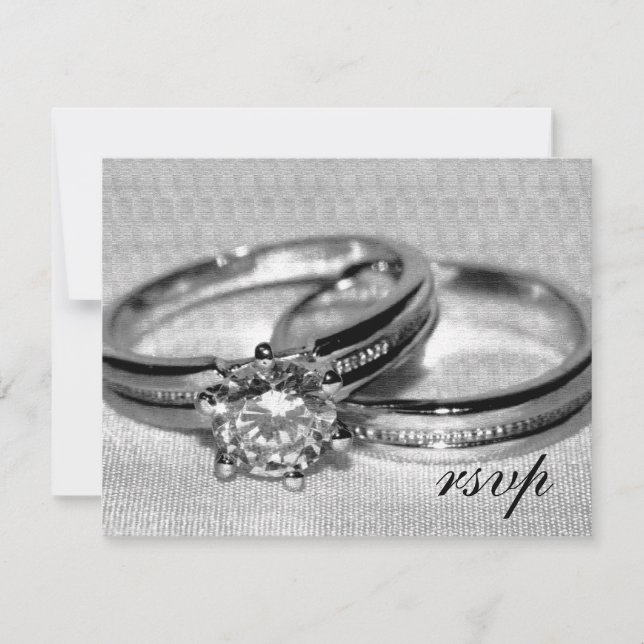 Diamond Bröllop Ring Set OSA kort (Framsida)