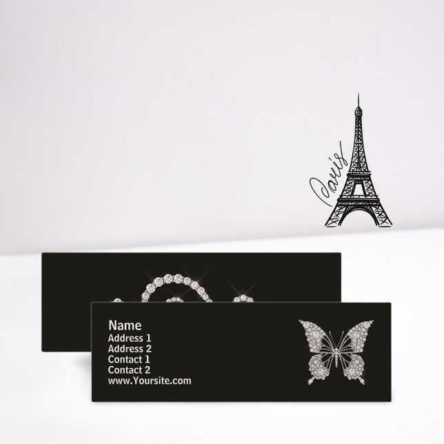 Diamond Butterfly Mini Affärskort Mini Visitkort (Skapare uppladdad)