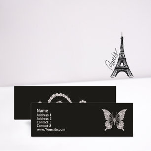 Diamond Butterfly Mini Affärskort Visitkort