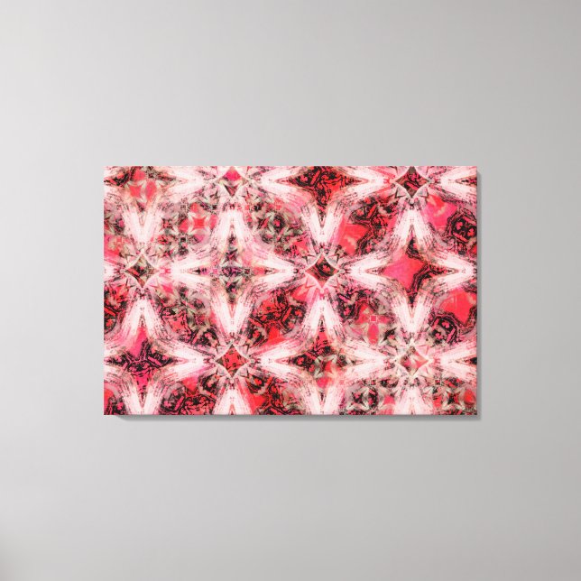 Diamond Chains Mönster Canvastryck (Framsida)