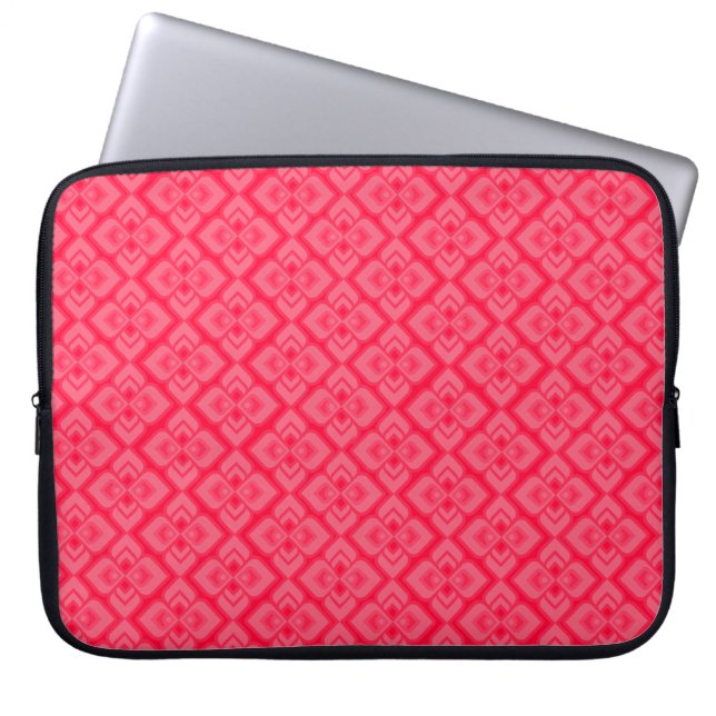 Diamond chic Red rosa laptop fodral (Framsidan)